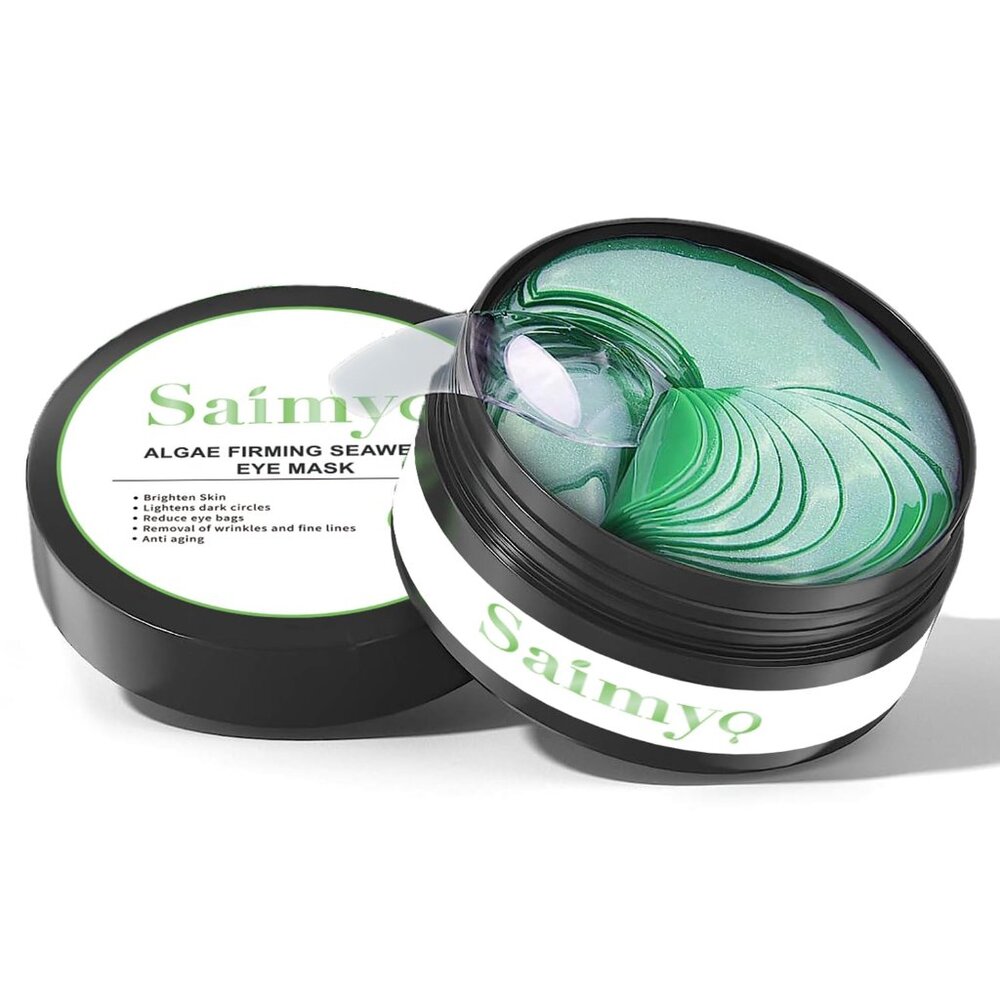 Saimyo Green Seaweed Eye Mask-60 Pcs-Gold Under Eye Mask Retinol & Collagen NEW